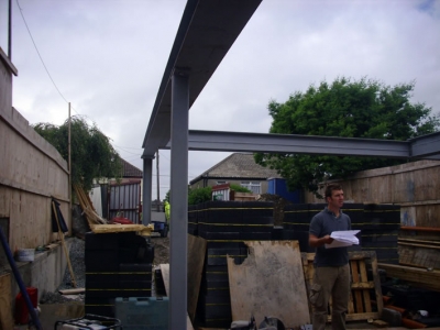 Albert Rd during construction 1