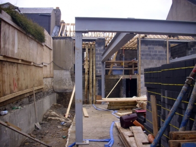 Albert Rd during construction 2