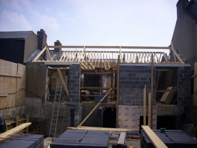 Albert Rd rear during construction 1