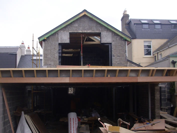 Albert Rd rear during construction 2