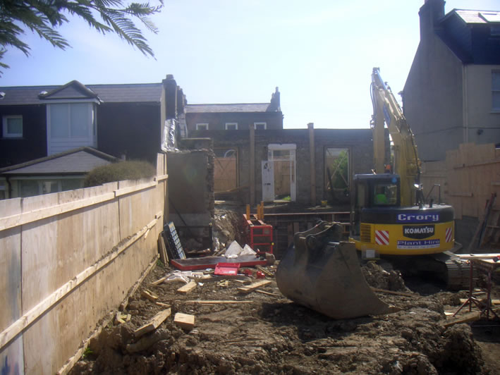 Albert Rd rear during construction 3